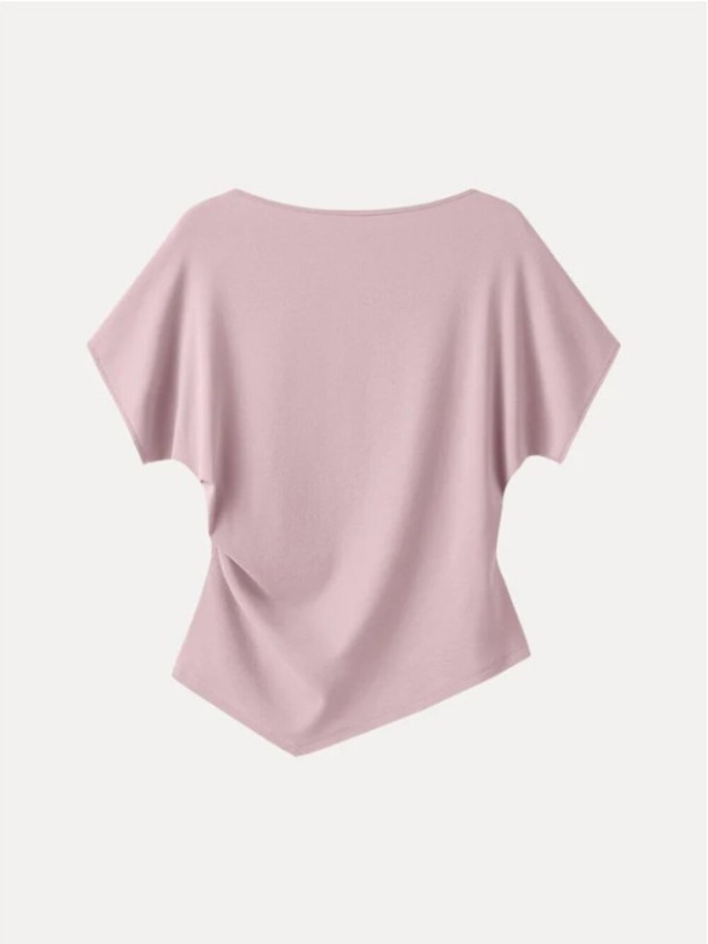 OGL Lyocell Boatneck Angled Summer Tee - millennial pink, M